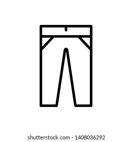 Jeans icon vector eps flat design