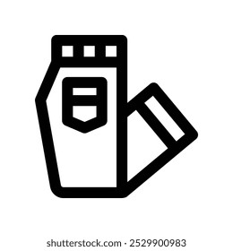 ícone jeans. ícone de linha de vetor para o seu site, celular, apresentação e design de logotipo.