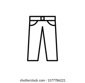 Jeans icon vector logo template illustration