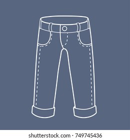 Jeans line icon
