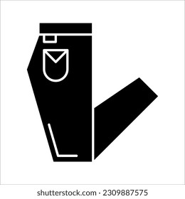 Jeans linear icon. Pants Thin line illustration. Casual style. Clothes. vector illustration on white background 