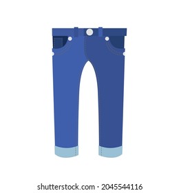 Jeans pants emoji vector illustration