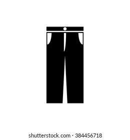 Jeans or pants flat icon