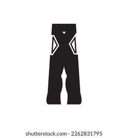 Jeans pants icon illustration(vector graphics)