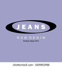 JEANS, RAW DENIM, TYPOGRAPHY ILLUSTRATION, T-SHIRT GRAPHICS, PRINT, CONCEPT, GEOMETRIC, SYMBOL.