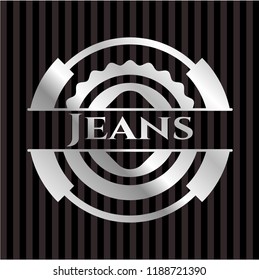 Jeans silver emblem