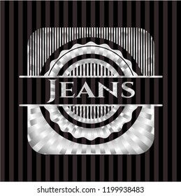 Jeans silver emblem
