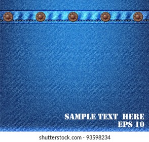 jeans texture background illustration (editable EPS10)