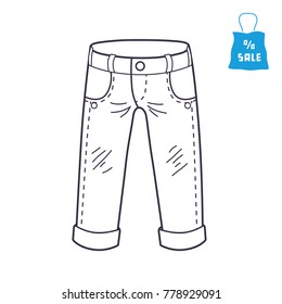 Jeans trousers icon