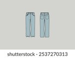 jeans, trousers originally designed in the United States by Levi Strauss in the mid-19th century as durable work clothes, with the seams and other points of stress reinforced with small copper rivets.