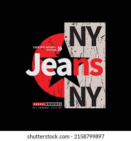 Jeans t-shirt and apparel design