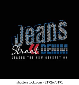 Jeans t-shirt and apparel design