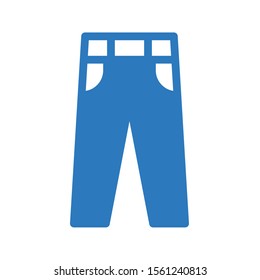 jeans vector glyph colour icon 