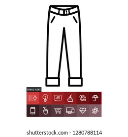 Jeans vector icon