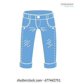 Jeans vector icon