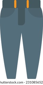 Jeans Vector Icon Flat Style
