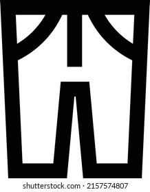Ilustración vectorial Jeans en un fondo transparente.Símbolos de calidad premium.Icono vectorial de trazo para el concepto y el diseño gráfico.