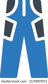 jeans Vector illustration on a transparent background.Premium quality symbols.Glyphs vector icon for concept and graphic design.