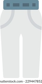 jeans Vector illustration on a transparent background. Premium quality symmbols. Line Color vector icons for concept and graphic design. 
