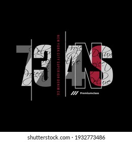 
jeans,new york city  typography slogan. Colorful abstract design vector for print tee shirt, typography, poster and other uses. Global swatches.
