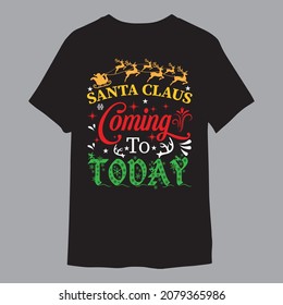 Jeash Christmas T-Shirt Women Winter |Santa Claus Coming Today |Print Long Sleeve Raglan Tops Sweatshirt Hoodie Blouse