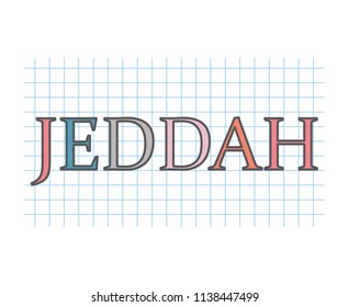 Jeddah concept- vector illustration