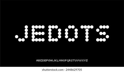 JEDOTS, FUTURISTIC AND DOTS MODERN TYPEFACE