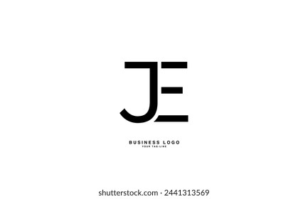 JEE, EJ, J, E, Abstract Letters Logo Monogram