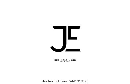 JEE, EJ, J, E, Abstract Letters Logo Monogram