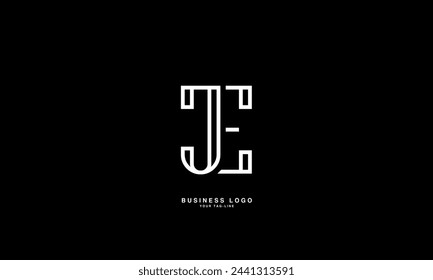 JEE, EJ, J, E, Abstract Letters Logo Monogram