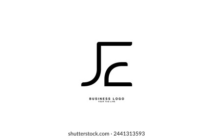 JEE, EJ, J, E, Abstract Letters Logo Monogram