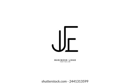 JEE, EJ, J, E, Abstract Letters Logo Monogram