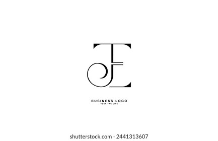 JEE, EJ, J, E, Abstract Letters Logo Monogram