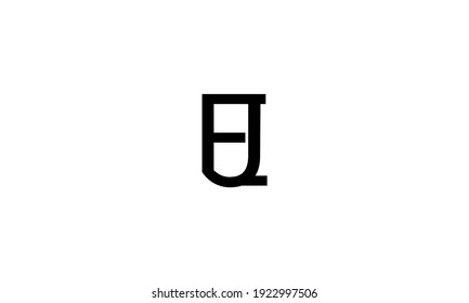 JE,EJ Abstract Letters logo Monogram