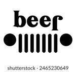Jeep Beer,Beer Svg,Drink T-shirt,Retro,Beer Quotes,Alcohol Svg,Beer Glass,Beer Season Svg,Silhouette,Cut file