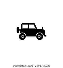 jeep car icon isolated white background, outdoor vehicle for symbol ,logo and web