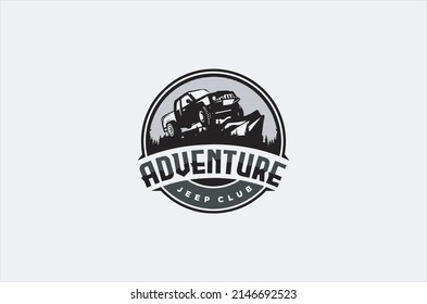 Jeep Club Adventure Vintage Logo