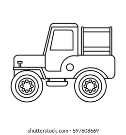 jeep colombian car vehicle vector illustration design