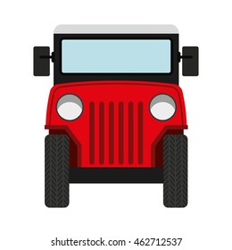 jeep colombian coffee car vector illustration design