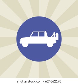 jeep icon. sign design. background