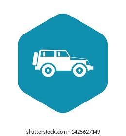 Jeep icon in simple style on a white background vector illustration svg