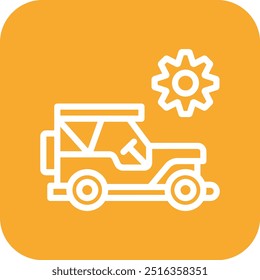 Jeep Service Vetor Ícone Design Ilustração