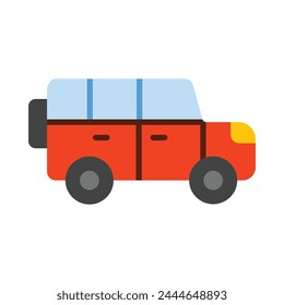 Jeep Vector Flat Icon Design