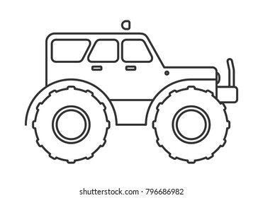 jeep vector icon