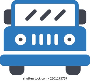 jeep Vektorgrafik auf transparentem Hintergrund.Hochwertige Symbole.Glyphen Vektorsymbol für Konzept und Grafikdesign.