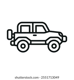 Jeep vehicle icon vector design templates simple and modern concept