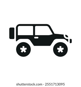 Jeep vehicle icon vector design templates simple and modern concept