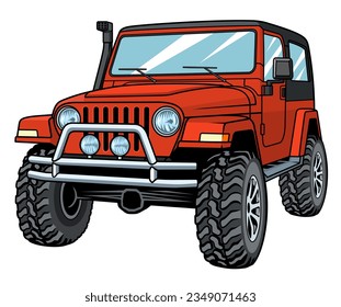 JEEP WRANGLER 4X4, extreme adventure offroad high detailed vector svg