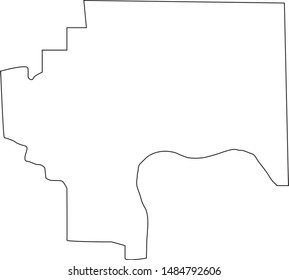 Jefferson County Map in state of indiana united states