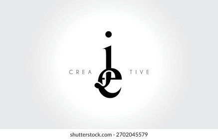 JEje Elegant Serif Monogram Logo – Luxury Lowercase Typographic Lettermark for Modern Branding